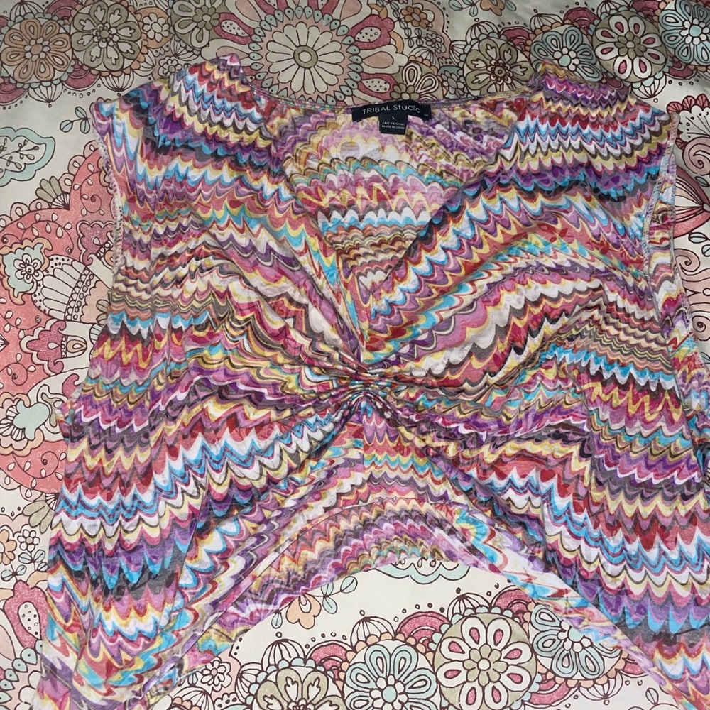 Patterned Multi-color Top